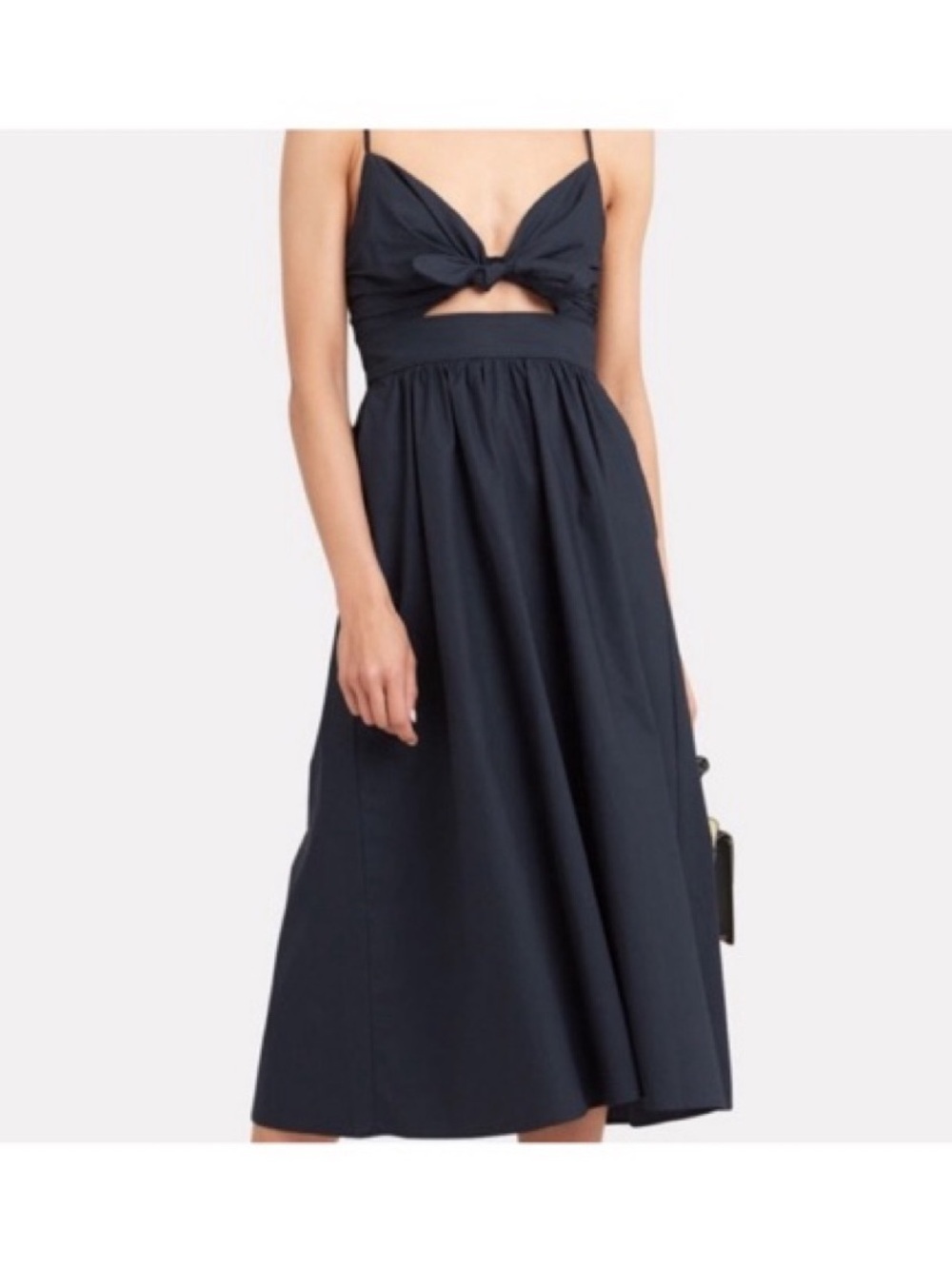 A.L.C. Women's Cutout Front Tie Daniela Midi Dress